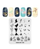 Alexnailart Feathers Bird Eagle Design Stamping Plate - Nail Art Stamping Template (ZO008) - Buy Online on SooperMarket.com