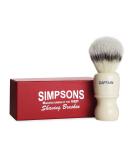 Limited Edition Alexander Simpson Captain Synthetic Hair Shaving Brush - Ivory Faux Platinum Fiber - Buy Online on SooperMarket.com