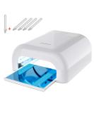 MelodySusie 36W Nail Lamp for Resin, Professional Gel Nail Polish Curing Lamp with 3 Timer Setting, Sliding Tray for Manicure Pedicure,Great for Resin,White - Buy Online on SooperMarket.com