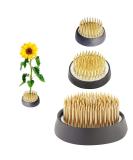Japanese Flower Arranging Kenzan: 3 Pcs Flower Frogs in Gold - 1.3, 1.57, 1.97 Inch - Ikebana Supplies for Flower Arrangements - Buy Online on SooperMarket.com