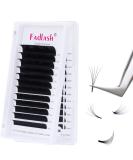 Fadlash Easy Fan Lashes D Curl 0.07 8-14mm Mixed Length Russian Lashes Natural Look Self Fanning Eye Lashes Automatic Blooming Russian Eyelashes Extensions(0.07-D-814) 8-14 mm 0.07-D - Buy Online on SooperMarket.com