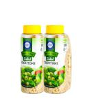 Crunchy Onion Garlic Mini Croutons for Soups and Salads - 2 Pack - 15 oz Each - Kosher Non Dairy - Resealable Container - Buy Online on SooperMarket.com
