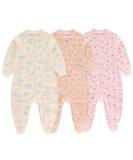 MAMIMAKA Baby Girls 6-9 Months Footed Pajamas - Hedgehog, Fox, Stars Design - Buy Online on SooperMarket.com