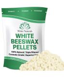 Buy Pure White Beeswax Pellets - 1 lb Cosmetic Grade Triple Filtered for DIY Lip Balms Lotions & Candles | Natural & High Quality - Buy Online on SooperMarket.com