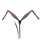 Tahoe Tack Patriotic American Flag Leather Western Breast Collar - Full Horse Size - Buy Online on SooperMarket.com