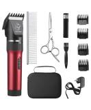Sminiker Low Noise Rechargeable Pet Clippers Kit - 5 Speed Grooming Set for Cats and Dogs with Storage Bag - Buy Online on SooperMarket.com