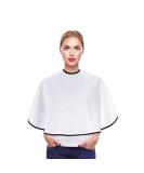 Professional White Make-Up Cape for Beauticians - Short Work Coat & Hair Shampoo Scarf | 1 Piece - Buy Online on SooperMarket.com