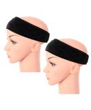 MapofBeauty 2 Pack Adjustable Velvet Wig Grip Headbands - No Slip & Flexible (Black) - Buy Online on SooperMarket.com