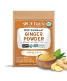 SPICE TRAIN, Organic Ginger Powder (397g/14 OZ) 100% Raw Ground Ginger Root Powder from India in Resealable Zip Lock Pouch | Active Gingerol, Perfect for Cooking, Baking Gingerbread, Smoothies & Tea - Buy Online on SooperMarket.com