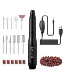 Electric Nail File 20000rpm Nail Drill for Acrylic Nails Gel Portable Manicure Pedicure Nail Drill Kit with Sanding Bands and Nail Drill Bits(Balck) 31 Count (Pack of 1) - Buy Online on SooperMarket.com