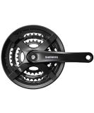 SHIMANO Tourney FC-TY501 Mountain Bicycle Crank Set - Black, 175MM, 48X38X28T with Chain Guard - Buy Online on SooperMarket.com
