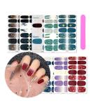 Kalolary Nail Sticker & Nail File Set - Self-Adhesive Nail Art Design for Stunning Manicures | International Shipping - Buy Online on SooperMarket.com