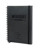 Hardcover Fitness Journal Workout Planner for Men & Women - A5 Sturdy Workout Log Book to Track Gym & Home Workouts Pack of 1 Black - Buy Online on SooperMarket.com