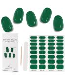 Kalolary 32PCS Green Gel Nail Polish Strips | Waterproof Adhesive Nail Art Stickers | UV/LED Lamp Required - Buy Online on SooperMarket.com