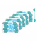 Buy 5 Packs of 100PCS Professional Double Head Eyeshadow Brushes - Multicolor Disposable Makeup Tools (Blue) - Fast International Shipping - Buy Online on SooperMarket.com