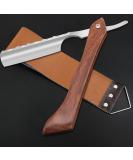 Stainless Steel Cut Throat Razor Kit for Men - Single Edge Shaving Blades Ideal for Barber, Home & Salon Use - Straight Razor Gift Set - Buy Online on SooperMarket.com