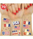 xo  Fetti Fourth of July Decorations Tattoos - 70 styles | Red White and Blue Party Supplies  4th of July  USA Flag  Memorial Day - Buy Online on SooperMarket.com