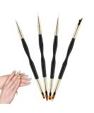4pcs UV Gel Nail Brush Set - Professional Nail Art Brushes for Home | Gel Brush & Nail Accessories - Buy Online on SooperMarket.com