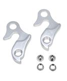 2 Pcs Universal Bicycle Derailleur Hanger Frame Gear Tail Hook - Silver Tone - Buy Online on SooperMarket.com