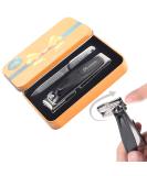2PC Nail Clipper Set - Stainless Steel Rotary Head for Thick Nails & Nail File | Ideal Gift for Perfect Pedicure - Buy Online on SooperMarket.com