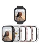 5 Pack Hard PC Case for Apple Watch SE 40mm 2022 Series 6 Series 5 Series 4 with Tempered Glass Screen Protector Haojavo Ultra-Thin Scratch Resistant Bumper Protective Cover for iWatch Accessories black/rosegold/clear/pink/white 40mm - Buy Online on SooperMarket.com