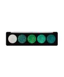 Profusion Cosmetics Emerald Gems 5 Shade Glitter Eyeshadow Palette Multicolour - Buy Online on SooperMarket.com