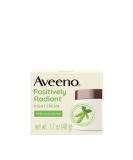 Aveeno Positively Radiant Intensive Moisturizing Night Cream with Total Soy Complex & Vitamin B3, Oil-Free, Non-Greasy, Hypoallergenic & Non-Comedogenic, 1.7 oz - Buy Online on SooperMarket.com