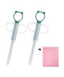 KVBUCC 2pcs Pet Pill Dispenser with 1pc Storage Bag Medication Feeder Pill Syringe Pill Ejector Feeder Tool for Cats Dogs Birds (Green) - Buy Online on SooperMarket.com