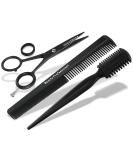 Premium Beard Care Set | Solingen Thinning & Beard Scissors 12.7 cm Hair Cutting Scissors & Comb | International Shipping Available - Buy Online on SooperMarket.com