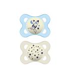 MAM Night Pacifiers 0-6 Months Best for Breastfed Babies Glow in the Dark Baby Boy 2 Count - Buy Online on SooperMarket.com