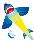 Nuoada Shark Kite for Kids and Adults - Easy-to-Fly Beginner Kite with Long Tail for Outdoor Beach Fun - Includes 270ft Kite Line and Bag - Buy Online on SooperMarket.com