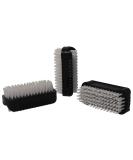 Parsa beauty double -sided hand brush nail brush - Nail Brush in the set (3 pieces of black) - hand washing brush for bathroom toilet sink workshop - Buy Online on SooperMarket.com