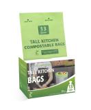Codirom 100% Compostable Trash Bags 13 Gallon 65 Count - EN13432 Certified - Pack of 1 - Buy Online on SooperMarket.com