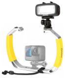 Movo DiveRig2 XL Diving Rig Bundle with Waterproof LED Light - Compatible with GoPro & Action Cams | Scuba Accessories for Underwater Photography - Buy Online on SooperMarket.com