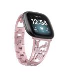 Mtozon Stainless Steel Bracelet for fitbit Sense/Versa 3 - Women's Rose Gold Bling Wristband - Buy Online on SooperMarket.com