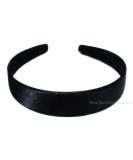aliceband - plain wide (2.5 cm) flat black satin hairband headband Black - Buy Online on SooperMarket.com
