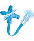 Bite and Relax Teether with Clip - Blue | Promotes Dental Hygiene | Soothes Painful Gums | 4+ Months - Buy Online on SooperMarket.com