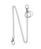 Teskyer 18 Inch Silver Wallet Chain with Lobster Clasps and Extra Rings - Keychain for Keys, Wallet, Jeans, Belt Loop, Purse - Silver - Buy Online on SooperMarket.com