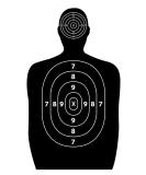 Discovergreen 17x25-inch Paper Silhouette Shooting Targets - 50 Pack for Firearms, Rifle, Pistol, BB Guns, Airsoft, and Pellet Guns - Buy Online on SooperMarket.com