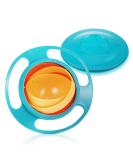 Baby Universal Gyro Bowl - Non-Spill Rotating 360 Degrees Magic Bowl for Toddlers (Green) - Buy Online on SooperMarket.com