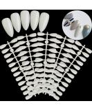 120pcs Practice Fake Nails Oval Shape Full Cover Stiletto Practice Fake Nail Tips False Nail Art Tips For Practice Hand Display Nails Art Gel Design - Natural - Buy Online on SooperMarket.com