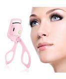 Heated Eyelash Curler Electric - 2 Modes, Quick Heating, Easy Curl, Long Lasting Natural Lashes - Save Makeup Time - Pink - Buy Online on SooperMarket.com