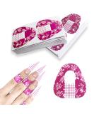 LAIION 200PCS Purple Acrylic Nail Forms | Horseshoe-Shape Extension Tips for Acrylic & Gel Nails - Buy Online on SooperMarket.com