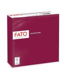 FATO Disposable Paper Napkins - 40 Pack 38x38cm 4-Folded 2-Layer Burgundy 100% Pure Cellulose - Ideal for Lunch & Buffets | Eco-Friendly FSC Certified - Buy Online on SooperMarket.com