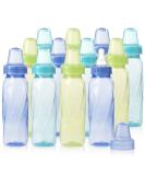 Evenflo Feeding Classic Tinted Plastic Standard Neck Bottles for Baby Infant and Newborn - Teal/Green/Blue 8 Ounce (Pack of 12) 8 Ounce (Pack of 12) Green/Blue/Teal - Buy Online on SooperMarket.com