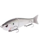 Bassdash SwimShad Glide Baits Jointed Swimbait Bass Pike Salmon Trout Muskie Fishing Lure White Shad 7in/2.2oz - Buy Online on SooperMarket.com