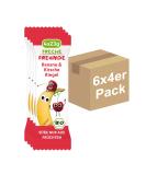 Cheeky friends organic fruit bars Banana and cherry cheeky children's snack from 1 year without sugar additive vegan lactose free 6 x (4 x 23 g) banana & cherry 4 pieces (6 Pack) - Buy Online on SooperMarket.com