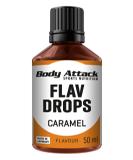 Body Attack Flavdrops sugar-free flavor drops Vegan without aspartame Caramel 50 ml Caramel 50 ml (1 pack) - Buy Online on SooperMarket.com
