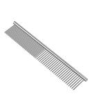 Pet Steel Comb for Dogs and Cats - Rounded Teeth, Static-Free, Corrosion Resistant - 7.4in - Buy Online on SooperMarket.com