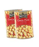 Natco Chick Peas | 400G | Chickpeas in Salted Water |Kala Chana |High Protein | Vegan |Ready to Cook | Indian Origin (Pack of 2) - Buy Online on SooperMarket.com